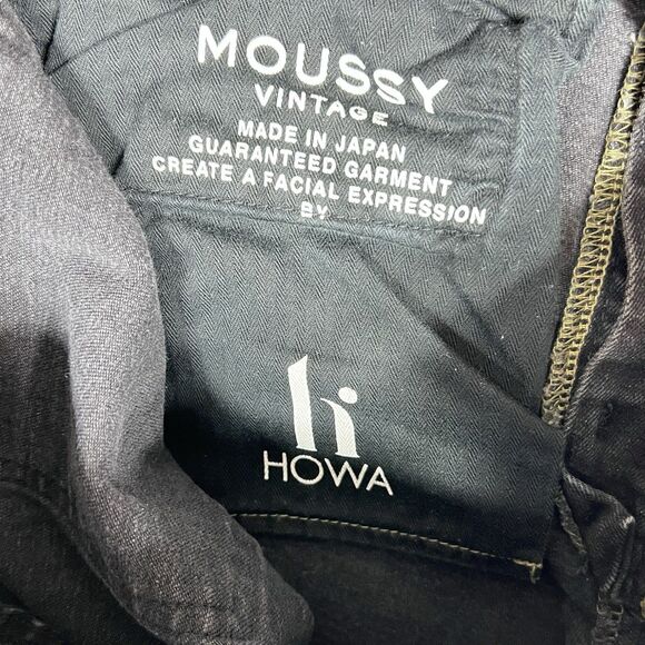 Moussy Vintage Jeans Size 27 Black Howa Skinny Distressed Pockets Japan - Picture 12 of 14